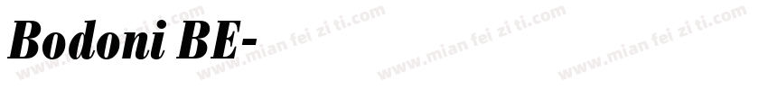 Bodoni BE字体转换